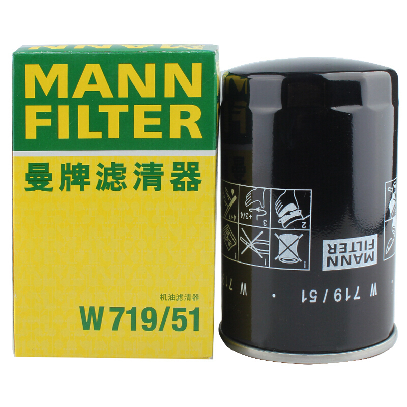 曼牌(MANN)机油滤清器W719/51适用于荣威750 MG7 2.5L