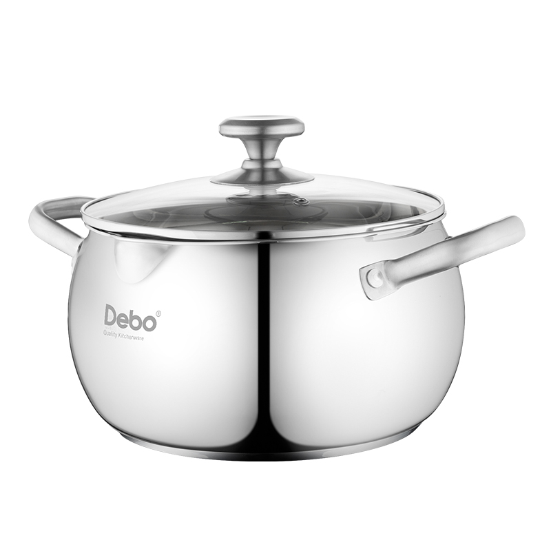 德铂(Debo) 加百利不锈钢汤锅 煲汤锅燃气炉电磁炉通用22cm DEP-753
