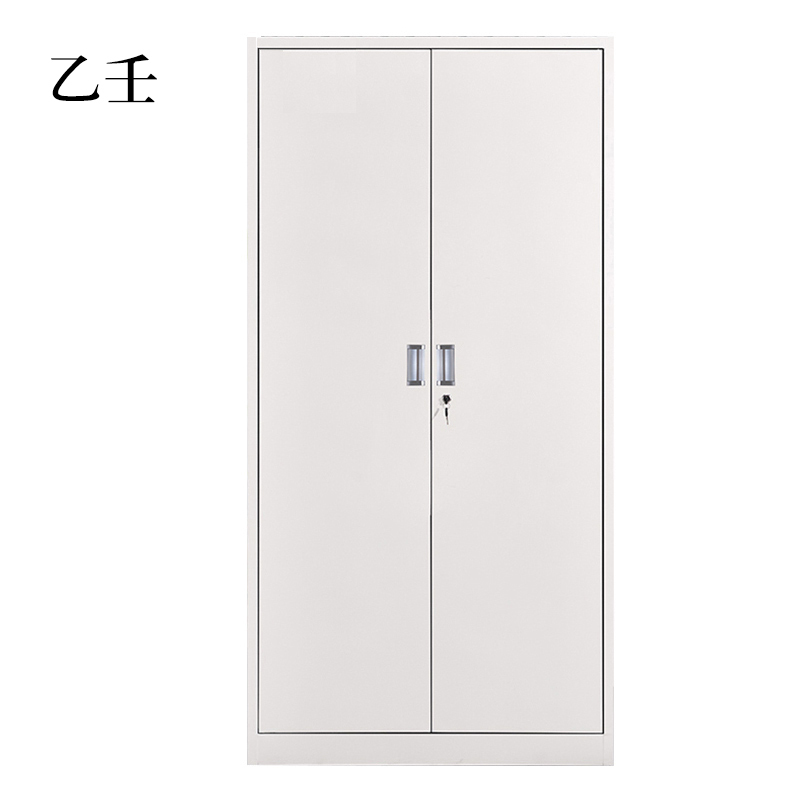 乙壬钢制文件柜资料柜档案柜财务凭证柜带锁储物柜铁皮柜书柜铁开门文件柜[工厂现做 7天内发货]
