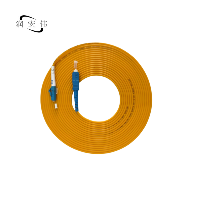 润宏伟 低烟无卤 光纤跳线 尾纤 LC-SC-30m 条高清大图