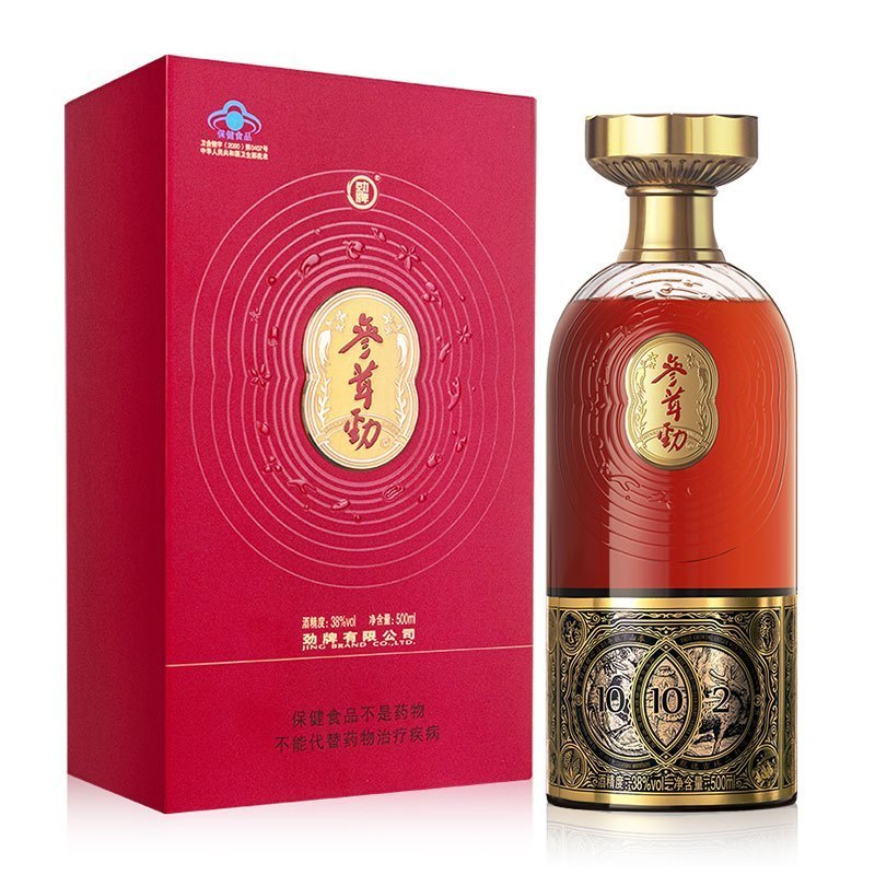 劲牌 中国劲酒 38度参茸劲酒500mL*2瓶 鹿茸保健酒 双瓶装