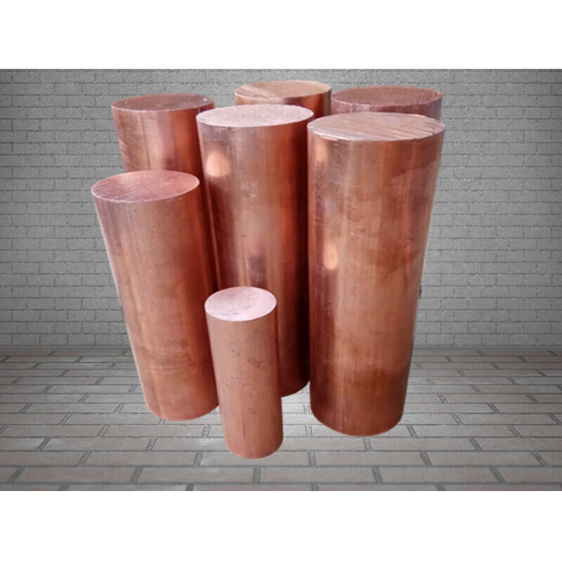 铜棒 紫铜棒T2 实心铜棒直径60mm 50 45 40 35 30 25mm红铜棒加工 直径50mm*300mm高清大图