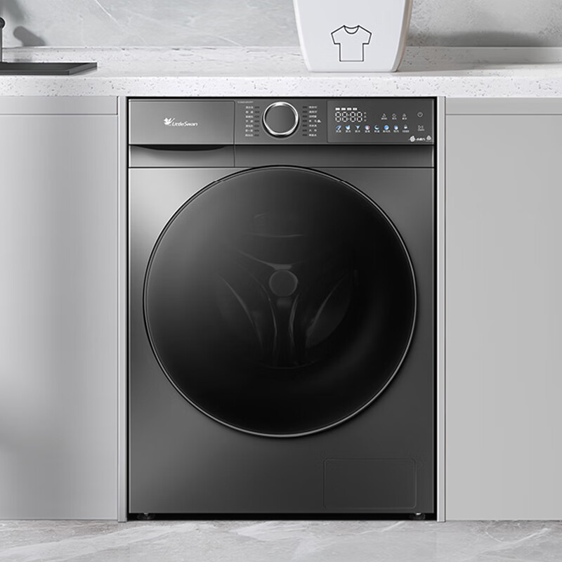 小天鹅(LittleSwan)TD100V810MT 10公斤小天鹅滚筒洗衣机超薄全嵌彩屏触控水魔方