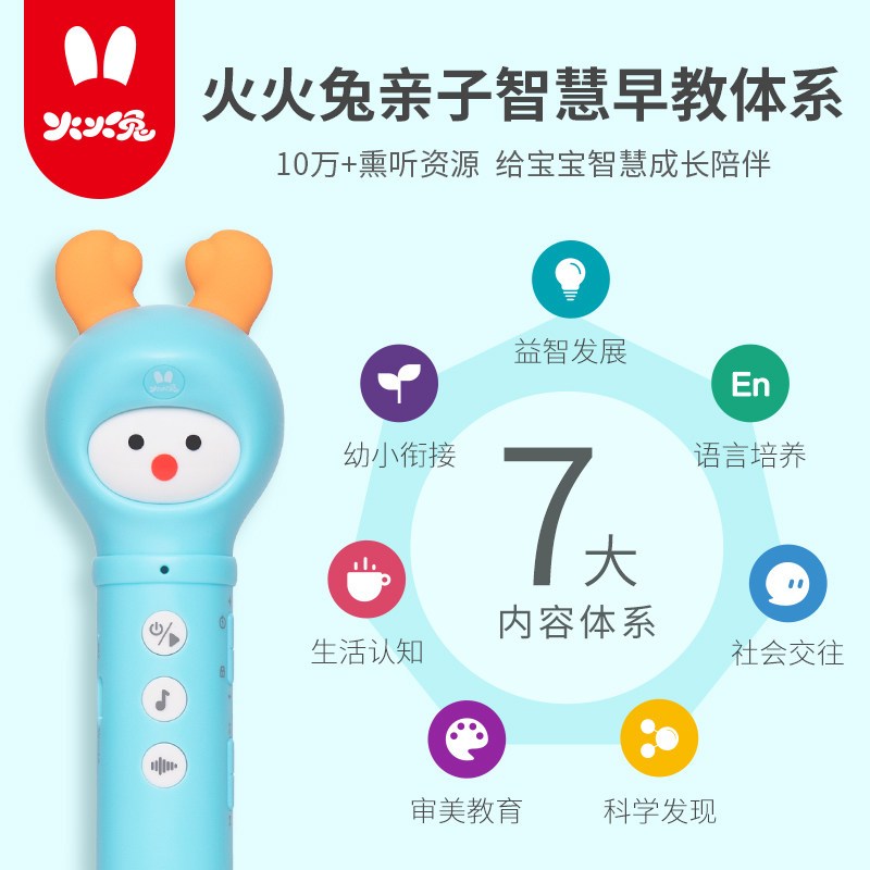 火火兔点读笔儿童英语学习早教启蒙益智玩具点读男孩女孩练习工具儿童玩具