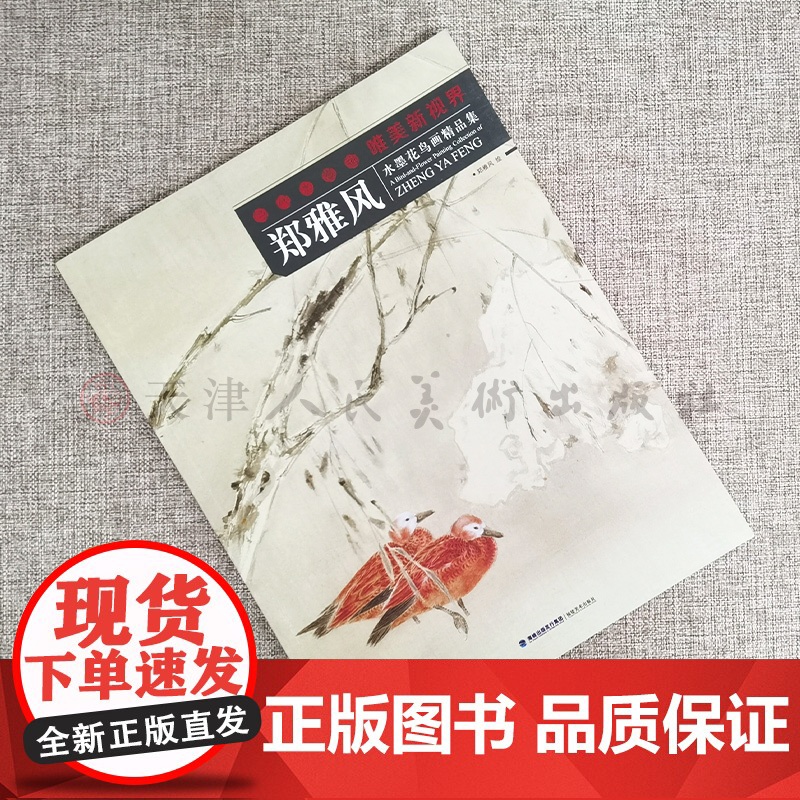 郑雅风 当代水墨画唯美新视界 /水墨花鸟画精品集/白描底稿画谱勾勒技法解析/国画花鸟水墨画临摹画册毛笔绘画入门基础教程高清大图