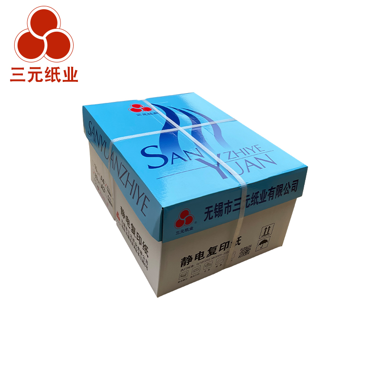 蓝三元80gA4复印纸一体机打印纸80g打印纸A4复印纸(8包/箱 共4000页)高清大图