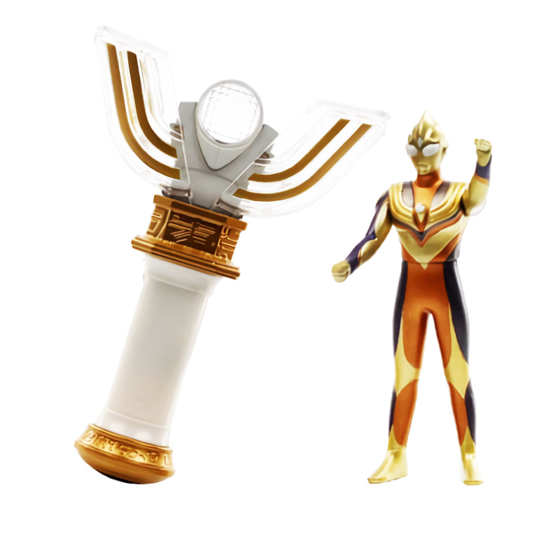 正版万代闪耀迪迦神光棒变身器奥特曼特别套装软胶人偶男孩玩具 胜利