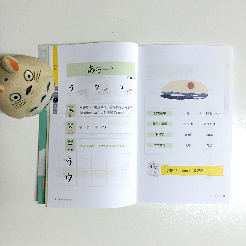 [正版]新东方7天搞定日语50音 所有单词例句有双速MP3音频 小巧便携 书籍 网课高清大图