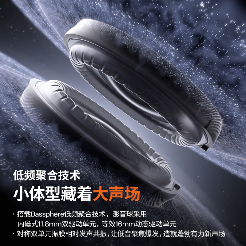 SHOKZ韶音动钛圈OpenDots ONE 耳夹式蓝牙耳机E310星际白高清大图