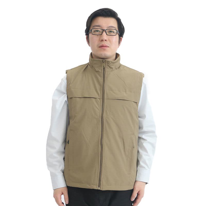 九州缘BD1TF2023102R2N 防寒抓绒马甲S-4XL(计价单位:件)卡其图片