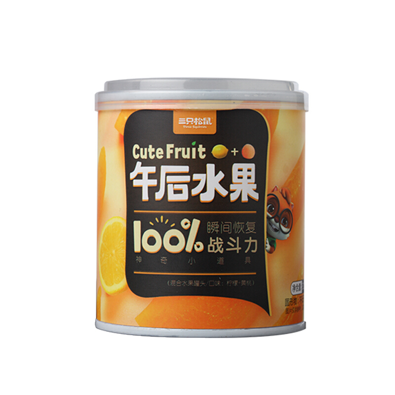 三只松鼠混合水果罐头312g/罐