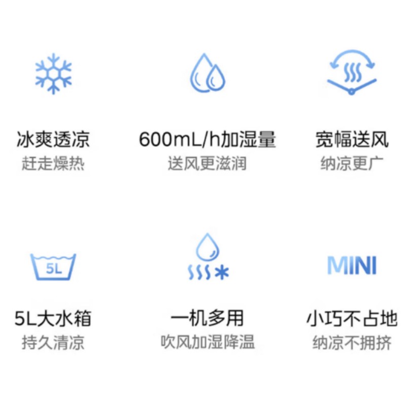 美的(Midea)空调扇冷风扇冷风机ACA10SA高清大图
