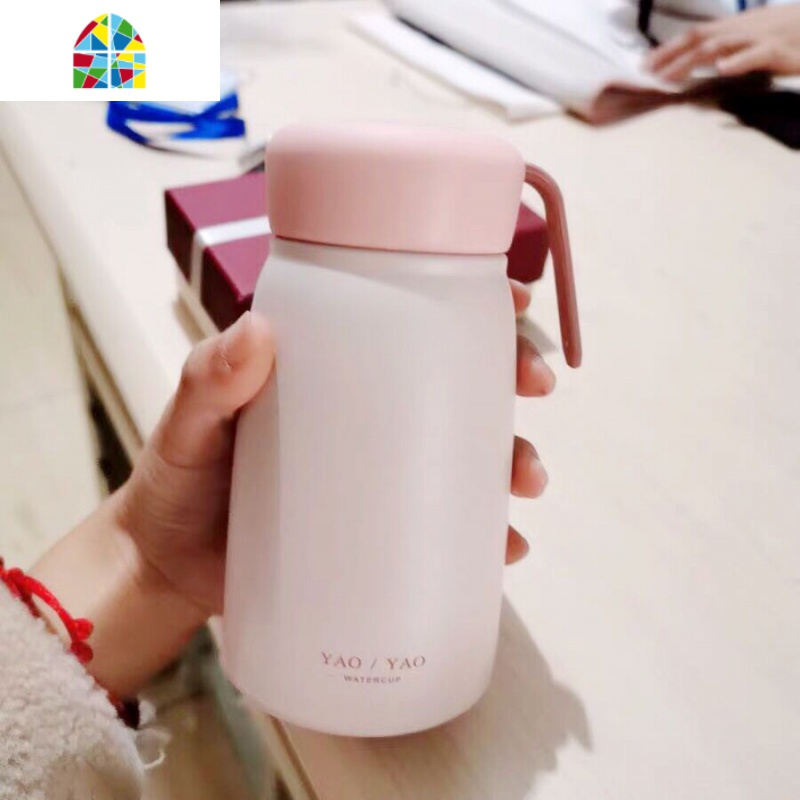保温杯女士便携创意个性潮流大容量水杯子瓶ins简约学生小巧可爱 FENGHOU 美容杯[草莓]玻璃版高清大图