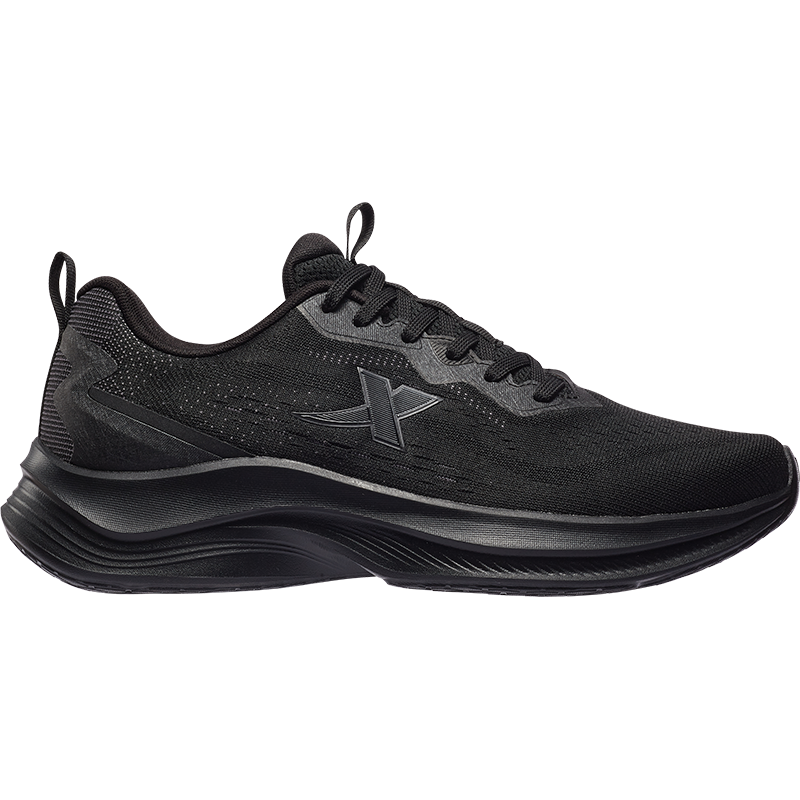 特步 男性跑步鞋黑色 977319119008/双高清大图