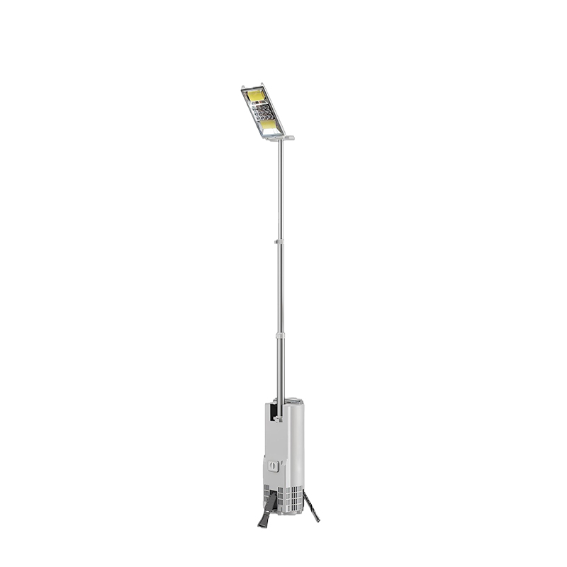 晫安联 ZM006A AC220V 50W 5700K IP65 1.9m LED 多功能移动照明灯 银色 银色