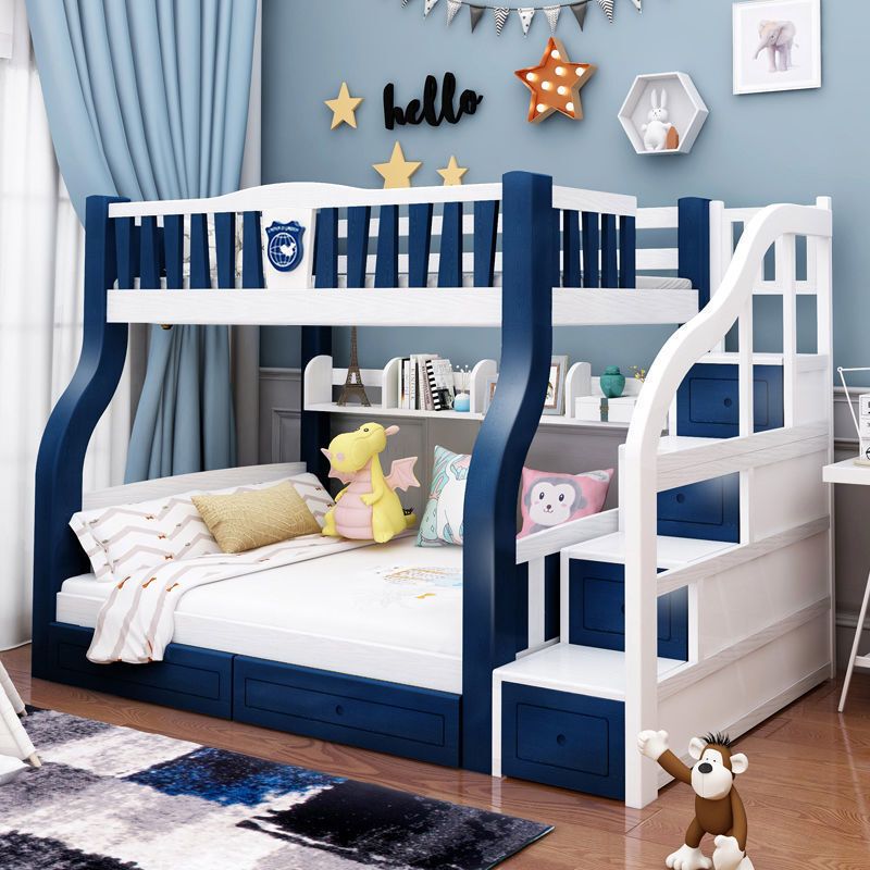 欧梵森高低床全实木上下床双层床成人床母子床儿童床上下铺实木双人床