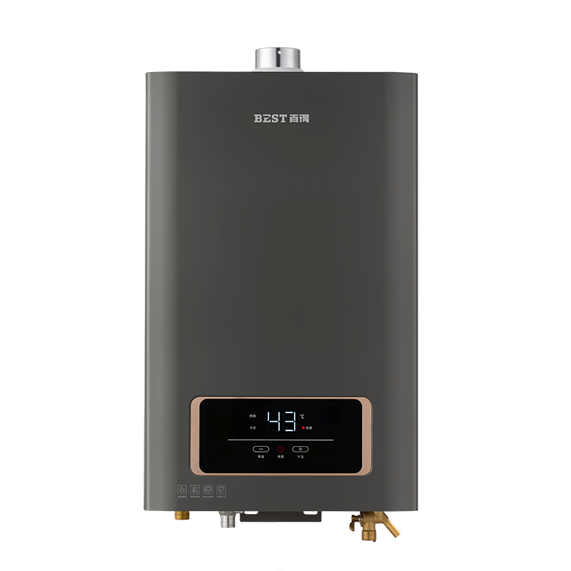 百得(BEST)华帝股份燃气热水器16JDH01天然气16升智能恒温微焰精控技术无氧铜水箱直流变频电机