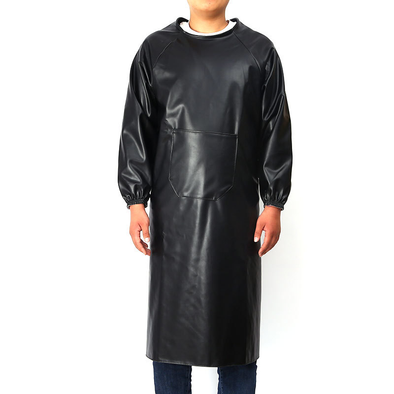 岱润 围裙 皮革带袖 条高清大图