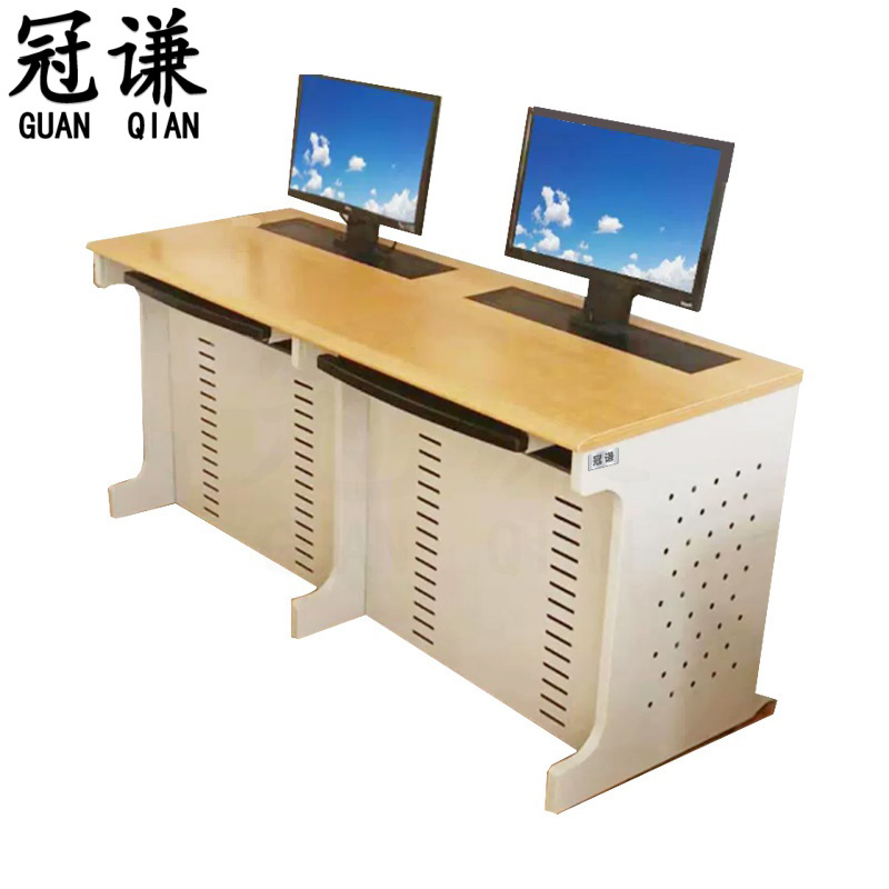 冠谦 升降电脑桌 两人位 张高清大图