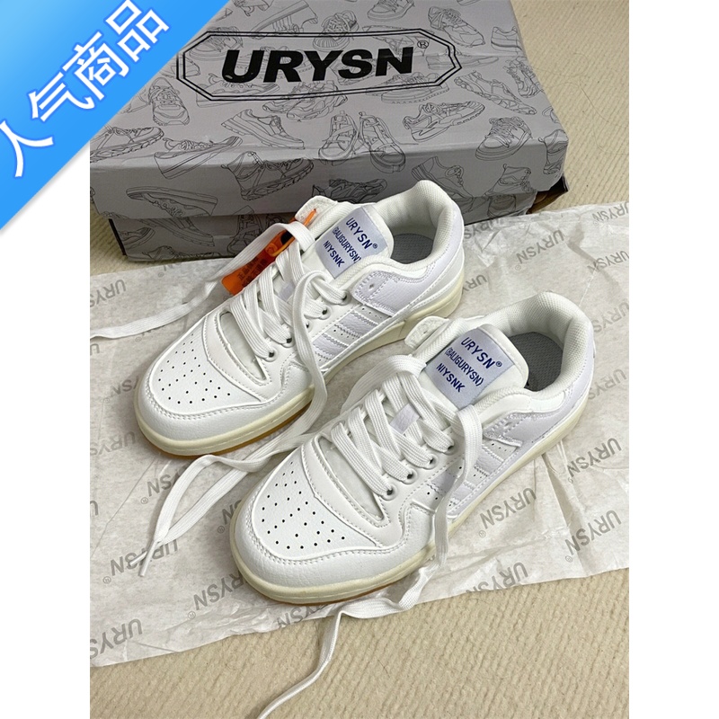 SUNTEK港风休闲板鞋女鞋ins超火小众百搭小白鞋2023春季新款情侣运动鞋高清大图