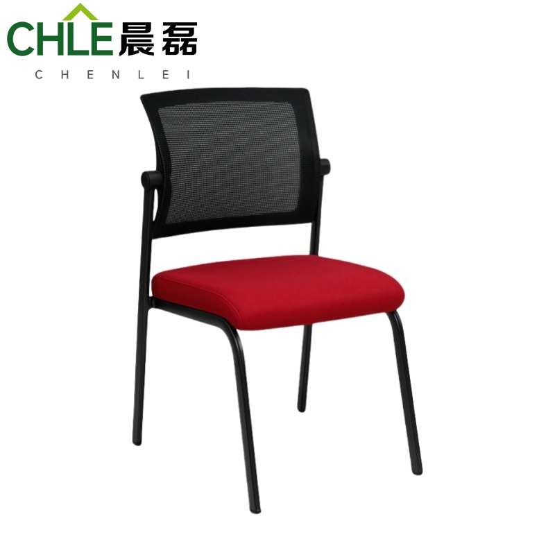 晨磊 办公椅培训椅 黑背-红座 把高清大图