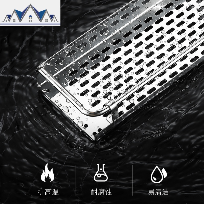 厨房置物架免打孔调味架卫生间挂件不锈钢免打孔浴室托盘收纳架 三维工匠高清大图