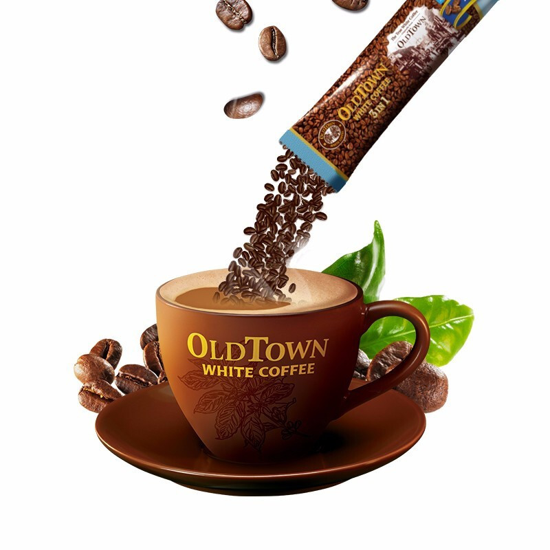 旧街场(OLDTOWN)马来西亚进口630g*2袋装减少糖三合一速溶白咖啡