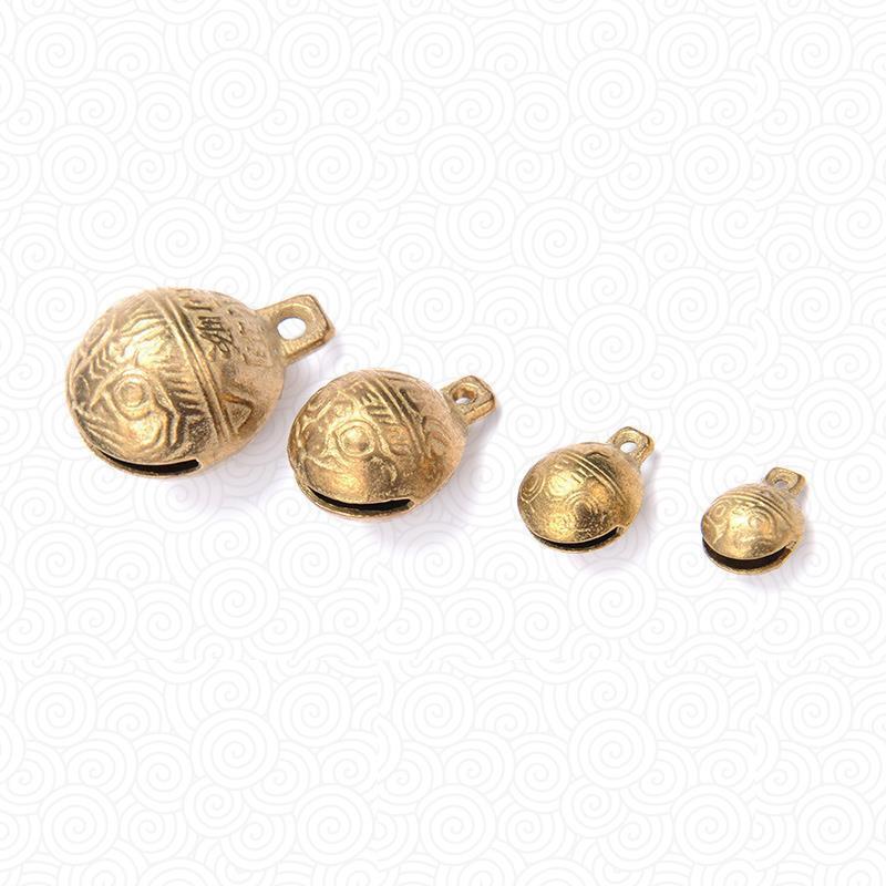福字铃(直径1.4CM) M-中型 狗狗铃铛吊坠虎头铜铃铛泰迪金毛发声防丢挂饰狗牌猫牌宠物饰品
