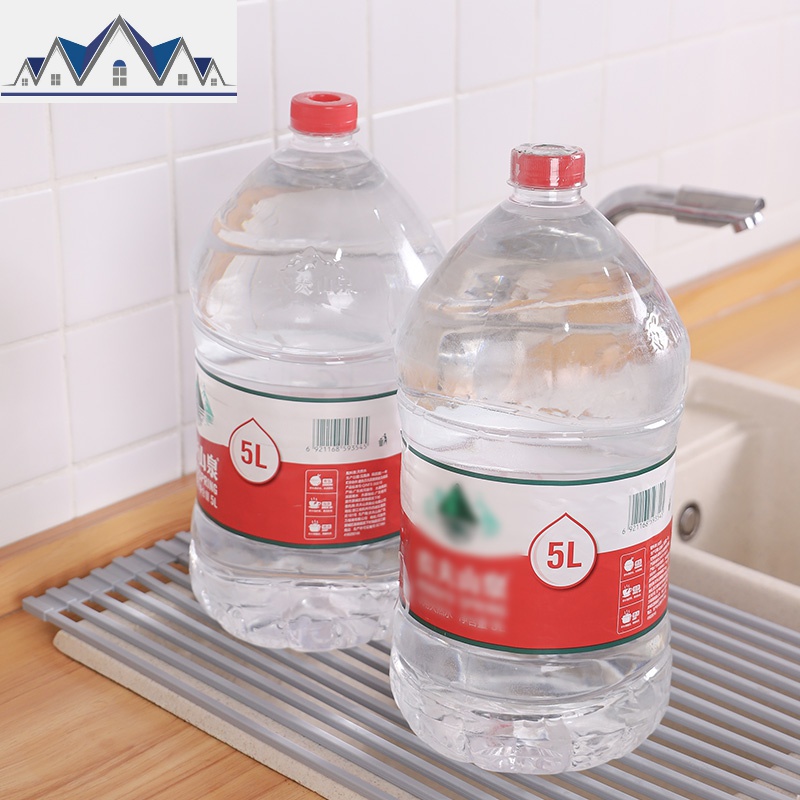 硅胶沥水架水漕厨房洗碗池塑料水滴水可折叠晾凉碗架台面置物架 三维工匠高清大图