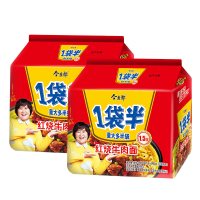 今麦郎 1袋半红烧牛肉5连包 141g*5*2