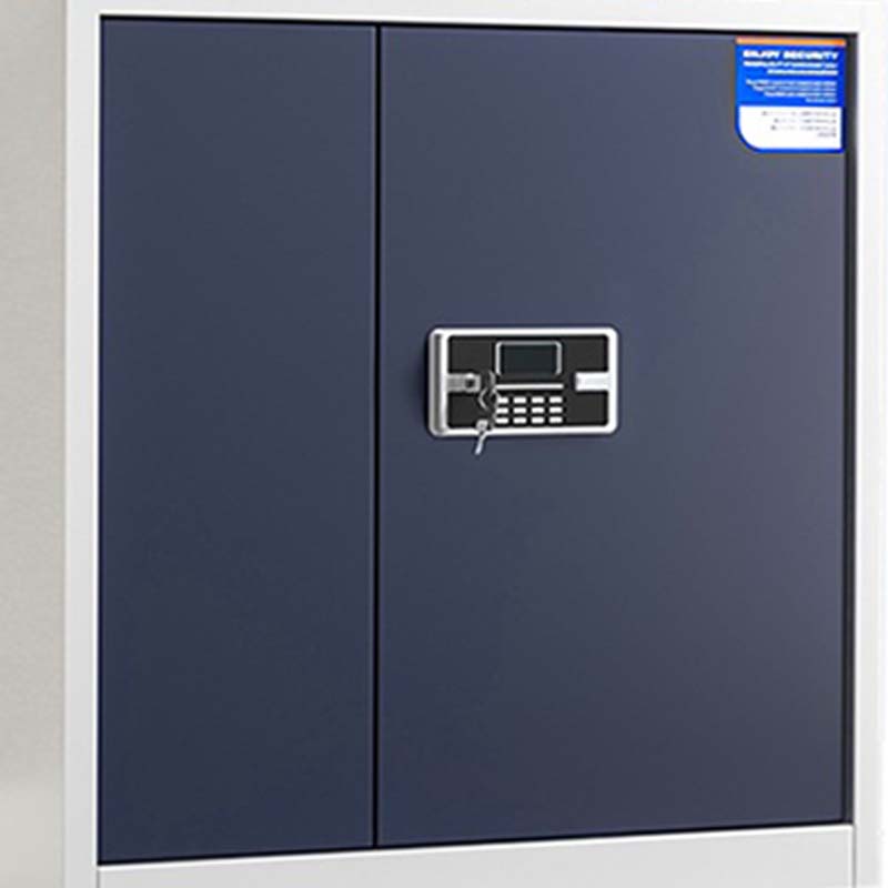 湘渭保密柜财务档案柜文件柜办公室资料储物柜保险柜矮柜白灰-电子密码锁高清大图
