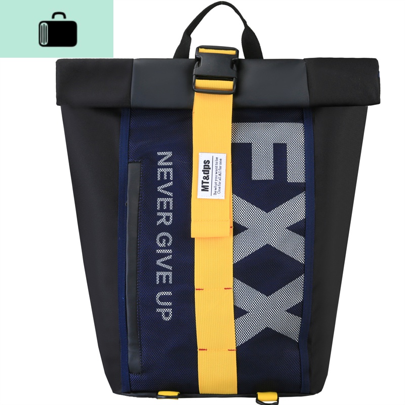 书包男韩版时尚潮流旅行背包男士高中生大学生潮牌大容量双肩包女NEWLAKE高清大图