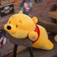 大号创意di士尼小熊维尼熊抱枕毛绒玩具公仔娃娃羽生结弦同款 羽绒棉款维尼熊（极软面料） 迷你款40厘米送便签本