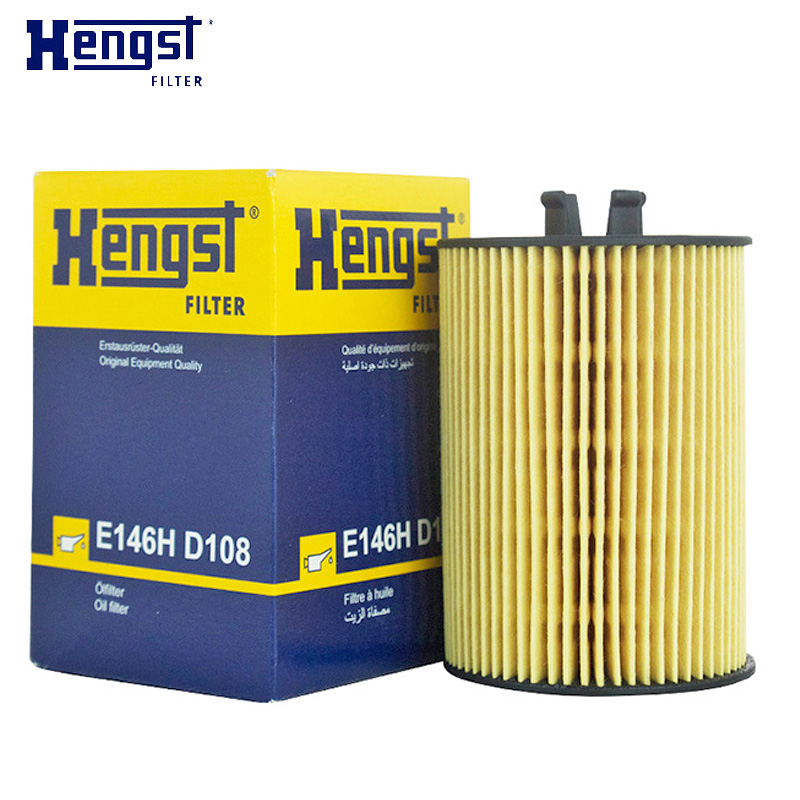汉格斯特(hengst)机油格滤清器纸芯.原配E146H D108适用于奔驰A160/A180奔驰B200