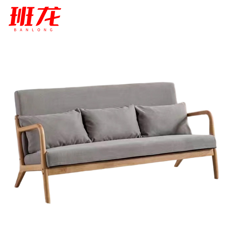 班龙沙发三人位棉麻张高清大图