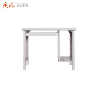 质凡 制式营具电脑桌产营房钢制办公桌带键盘托主机架 加厚电脑桌