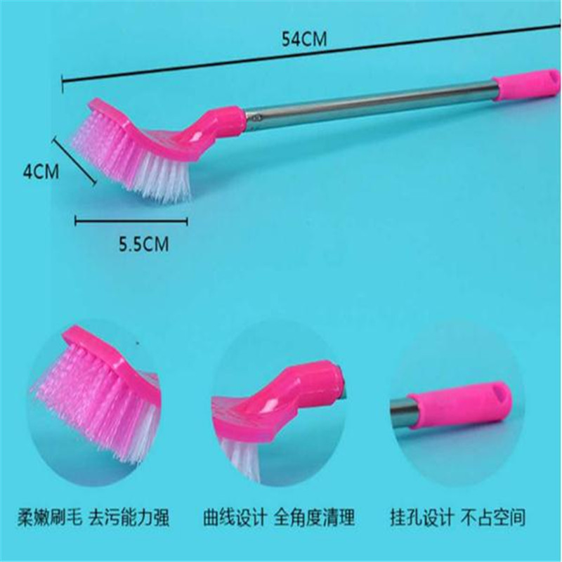 不锈钢柄方头马桶刷
