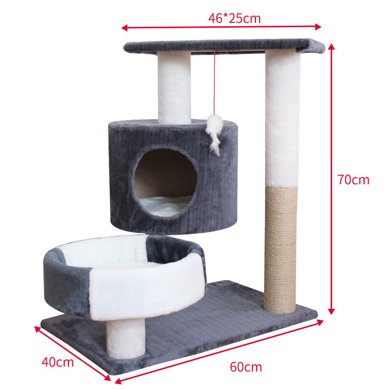 猫咪玩具猫架猫爬架猫架子猫窝一体猫抓柱猫树猫跳台猫爬柱小型高清大图