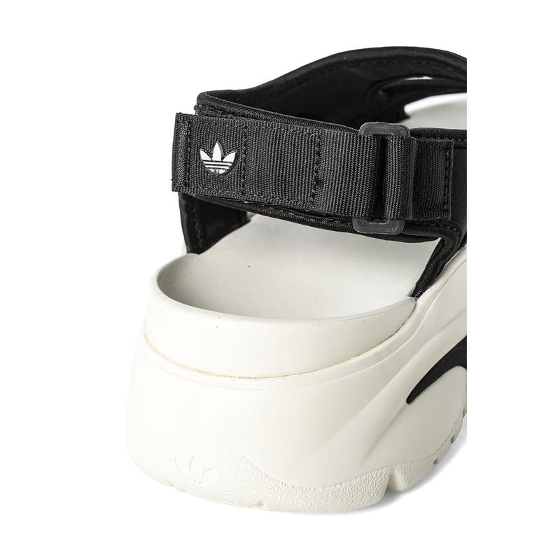 阿迪达斯(adidas)女士休闲鞋轻便舒适防滑增高运动板鞋黑白银色系高清大图