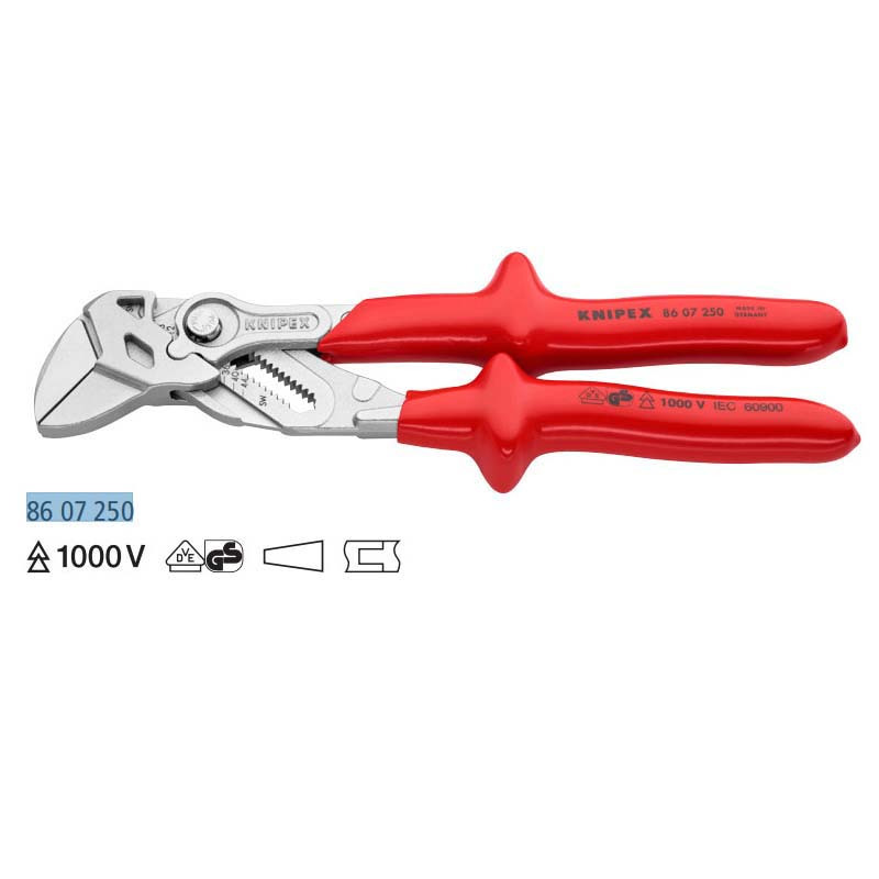 凯尼派克(KNIPEX) 绝缘钳式扳手 K8607250 货期8周