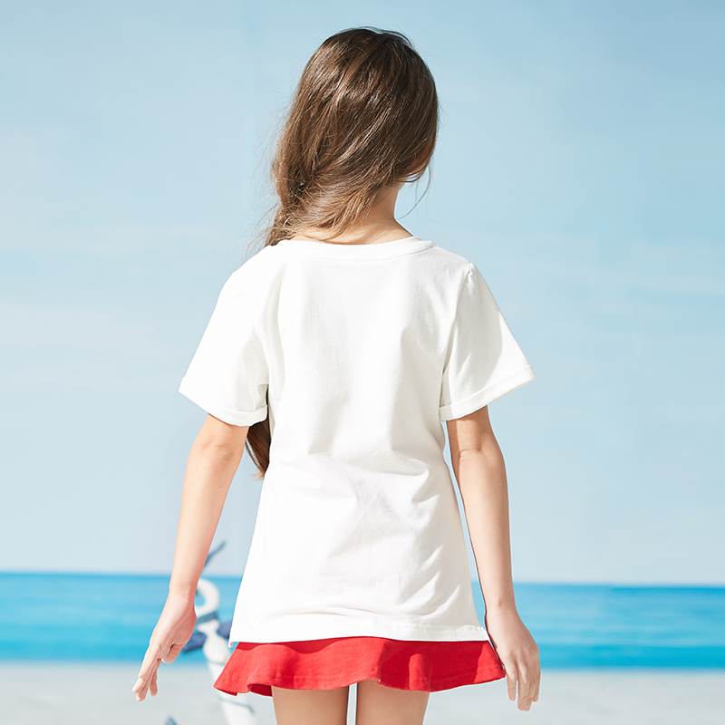 猫人女童网红套装洋气儿童裙短袖纯棉宝宝夏装女孩两件套潮流