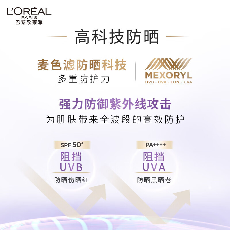 欧莱雅新多重防护隔离露40ml-美颜柔紫
