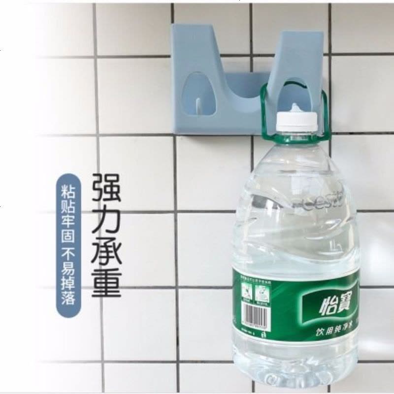免打孔厨房大锅盖架壁挂式多功能砧板收纳架家用菜板置物架省空间 1个锅盖架【可接水】北欧粉图片