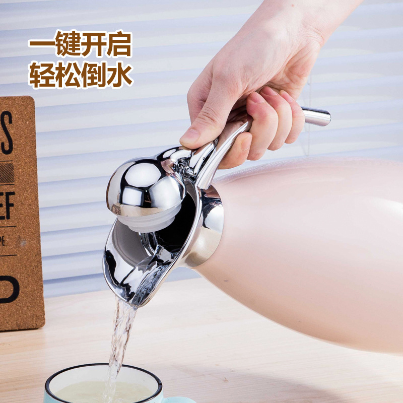 不锈钢真空保温壶双层热水壶欧式咖啡壶家用