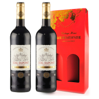 法国原瓶进口红酒 都彭城堡 干红葡萄酒[礼盒装]750ml*2瓶