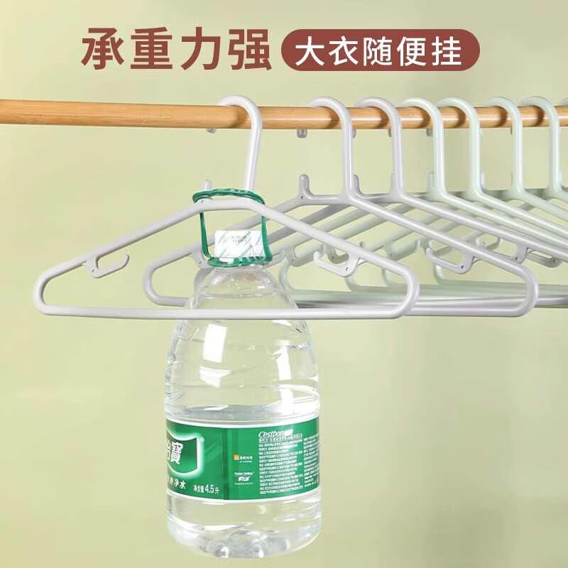 茶花大衣架 防滑晾衣架子衣服架衣挂衣服撑子46cm浅灰 5只0731浅灰高清大图