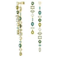 Swarovski/施华洛世奇祖母绿流苏耳钉女款 asymmetrical 设计金 t