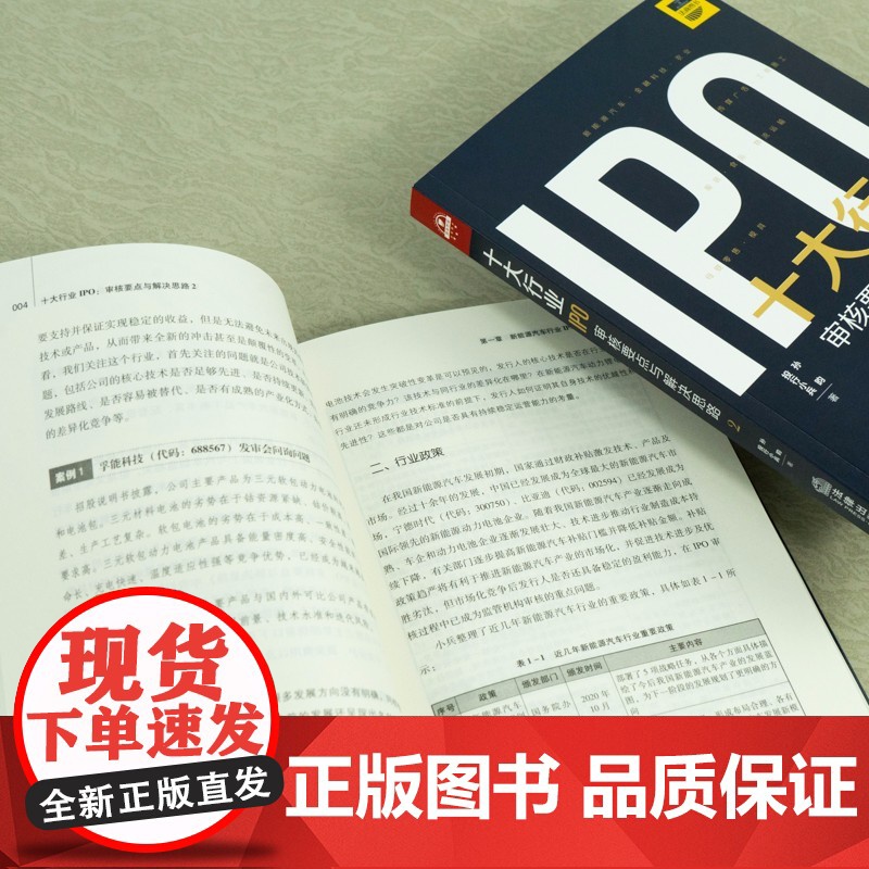 2021版 十大行业IPO 审核要点与解决思路 2 投行小兵 孙昀 著 法律出版社高清大图