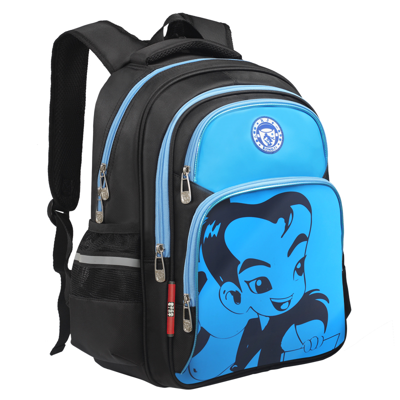 孔子书包卡通动漫儿童小学生书包135年级漆皮防水男女孩双肩包k503