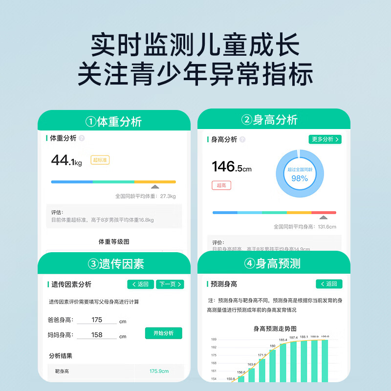 身高体重测量仪 语音自动播报一体机 体检健康秤 小程序数据管理蓝牙连接 CP30C高清大图